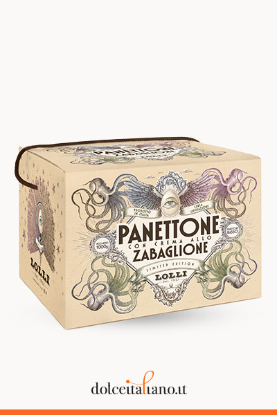 Panettone con Crema allo Zabaglione 1 kg di Lolli Liquori