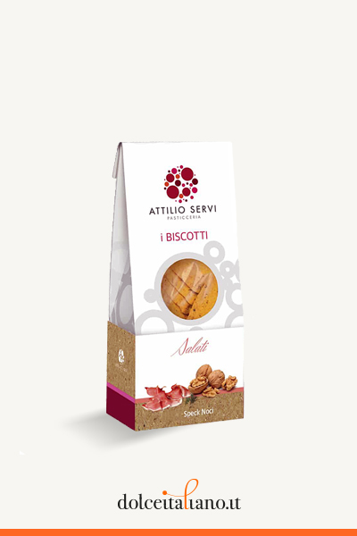 Speck, Walnuts and Asiago Cheese biscuits by Attilio Servi