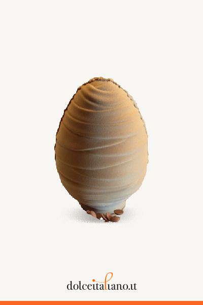 Uovo di Pasqua al Cioccolato al Latte e cremino alla Nocciola con sfoglia di Wafer di Davide Odore