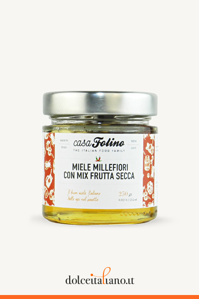 Miele millefiori con Frutta Secca 250gr di Casa Folino