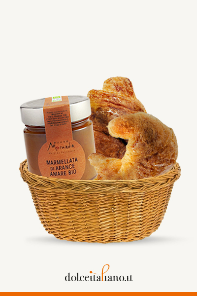 Box Colazione: 4 Croissant + Marmellata di Arance Amare Bio di Mauro Morandin