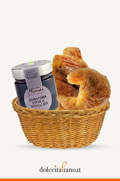 Box Colazione: 8 Croissant + Confettura di Mirtilli Bio di Mauro Morandin