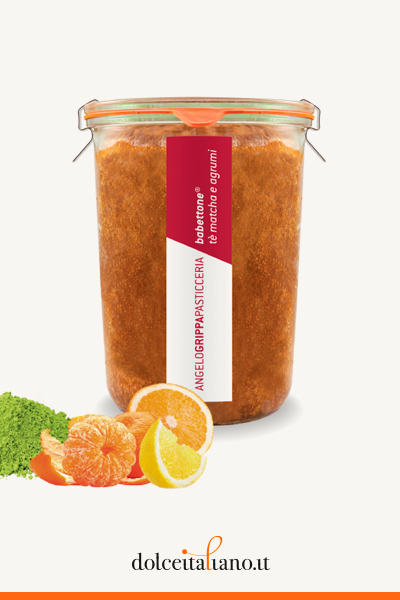 Babettone® matcha tea and citrus fruits by Angelo Grippa