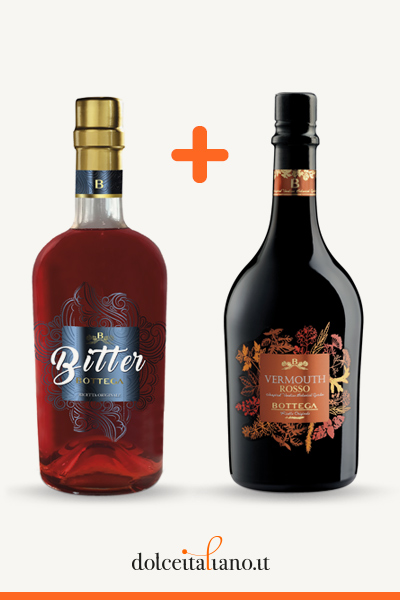 Combo Aperitivo:Bitter Bottega Liqueur + Red Vermouth Bottega